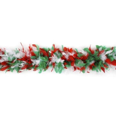 Feather Boa in Christmas Style Colors