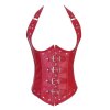 Underbust Corset Red with Straps and Buckles