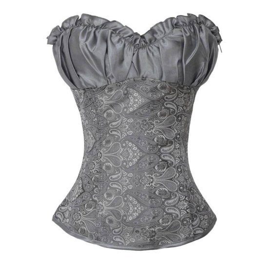 Corset Silver Peasant Style - Click Image to Close