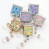 Badge Holder Metal Floral Brilliance