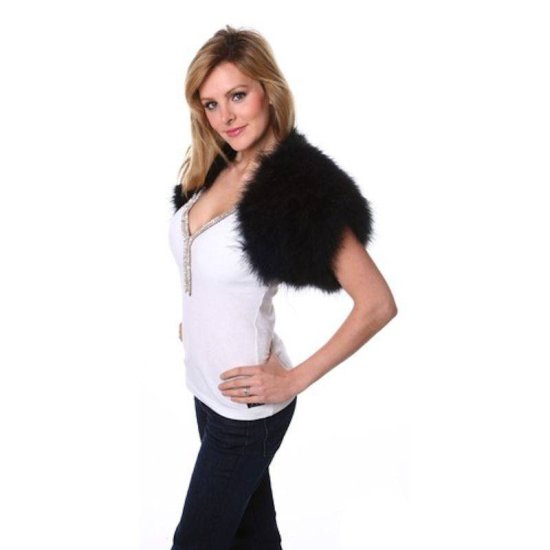 Feather Shrug Midnight Princess - Click Image to Close