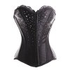 Corset Black with Crystals and Lace
