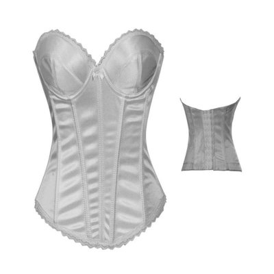 Bridal Bustier in White AKA A Merry Widow