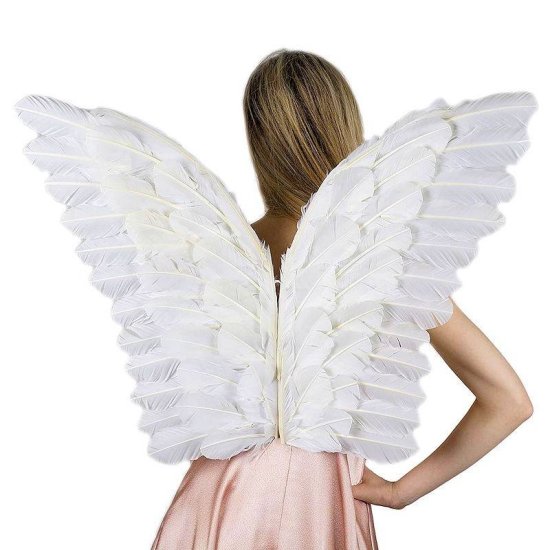 Feather Wings White Butterfly Style - Click Image to Close