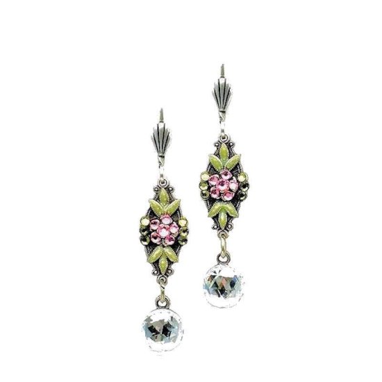 Earrings Droplets and Flowers - Click Image to Close