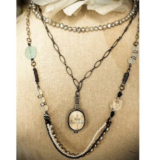 Pendant Necklace Brilliant Vintage Ensemble - Click Image to Close