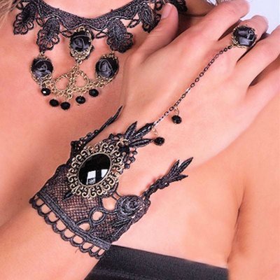 Bracelet Victorian Lace Slave Style