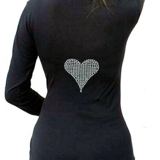 T-Shirt Rhinestone Designer Love Yourself by Sabrina Barnett - Click Image to Close