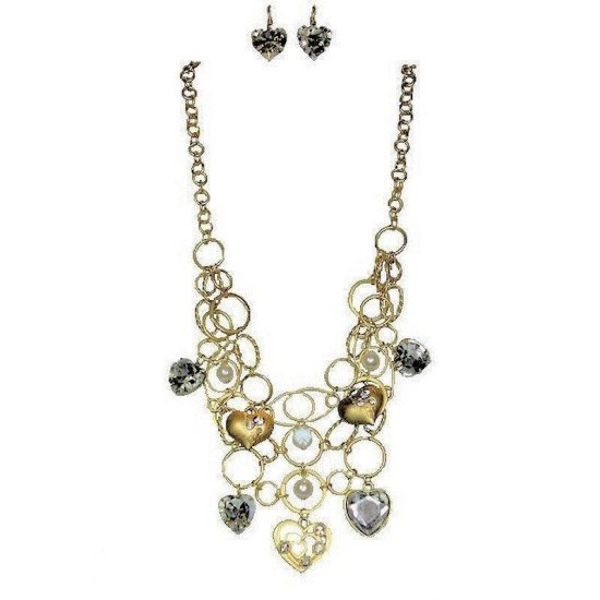 Jewelry Set Hearts Desire Necklace and Earrings - Click Image to Close