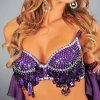 Belly Dance Costume Top Purple Royal Seductress