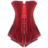 Corset Dress Red Velvet Jumper and Black Lace Dress