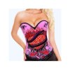 Bustier Top Pink with Poison Design