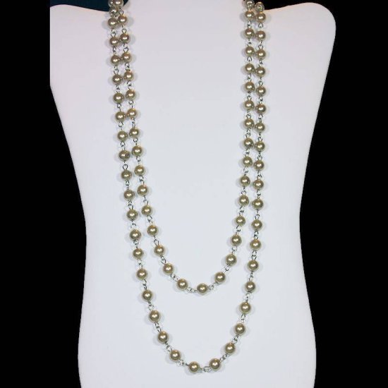 Beaded Necklace Extra Long Cheers - Click Image to Close