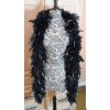 Feather Boa Black and Silver for your Costume