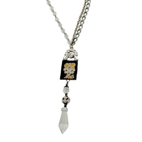 Pendant Necklace French Floral Design