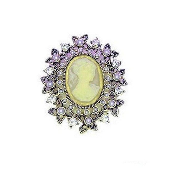 Lapel Pin Vintage Cameo - Click Image to Close