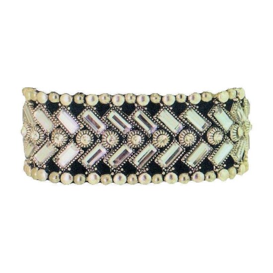 Bracelet Geometric Crystals Stretch - Click Image to Close