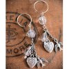 Earrings Birds and Heart Charm