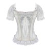 Bridal Corset White with Sleeves