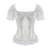 Bridal Corset White with Sleeves