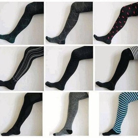 Thigh High Socks Gray - Click Image to Close