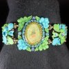 Bracelet Vintage Crystal Flowers Stretch