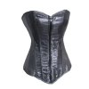 Corset Silver with Sparkles and Zipper