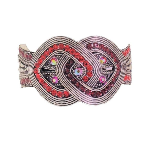 Bracelet Infinity Red Crystal Bangle - Click Image to Close