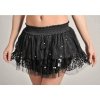 Skirt Black Tulle with Pearl Beads and Sequins