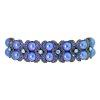 Bracelet Blue Mystic Glass Beaded Stretch