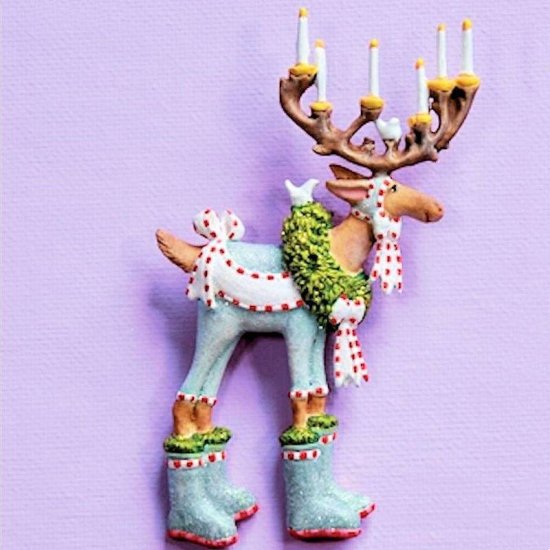 Lapel Pin Dash Away Dasher Reindeer - Click Image to Close