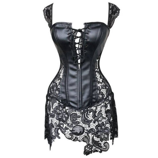 Dress Black Lace Luscious Dominatrix Vixen - Click Image to Close