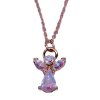 Necklace Crystal Angel Glow with Austrian Crystals
