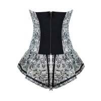 Corset Dress Silver Jumper and Black Lace Dress