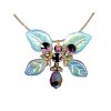 Pendant Necklace Amethyst Butterfly Fairy