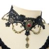 Choker Necklace Black Lace Love Affair