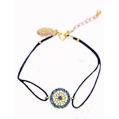 Bracelet Crystal Circle with Black Band