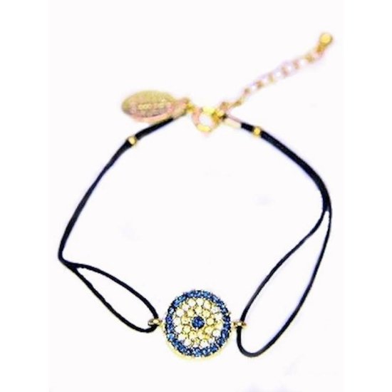 Bracelet Crystal Circle with Black Band