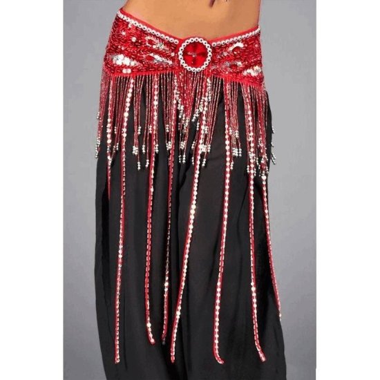 Belly Dancing Beaded Belt in Butterfly Style - Click Image to Close