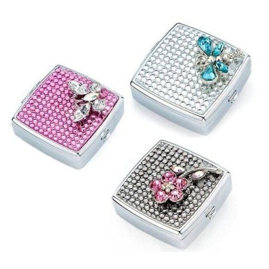 Pillbox Crystal Menagerie Petite Size - Click Image to Close