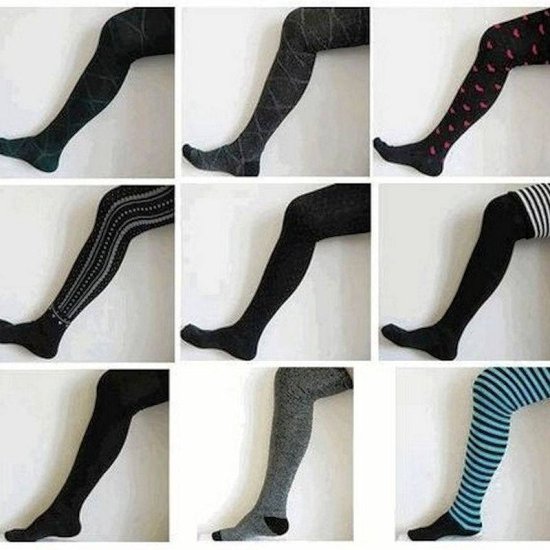 Thigh High Socks Black - Click Image to Close