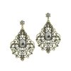 Earrings Jeweled Lace