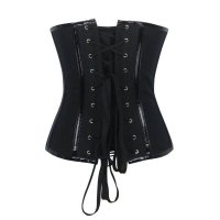 Steel Boned Underbust Corset Black Also Plus Sizes