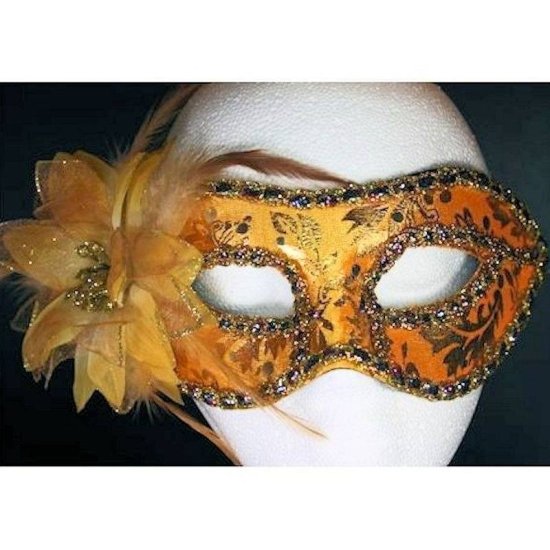 Mask Venetian Carnival in Tie On Style - Click Image to Close