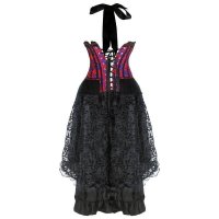 Corset Dress Purple Top and Long Skirt
