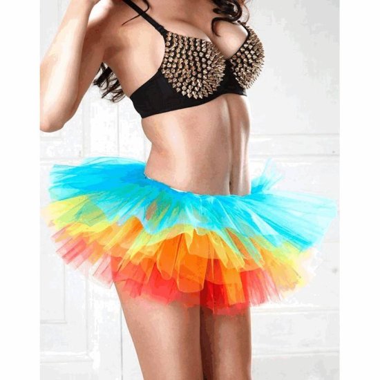 Skirt Lovely Fairy Tutu in Neon Colors - Click Image to Close