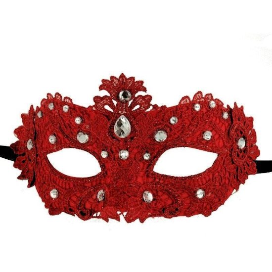 Carnival Mask of Lace Tie On Style - Click Image to Close