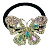 Ponytail Holder Crystal Butterfly