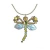Pendant Necklace Olivine Dragonfly Fairy