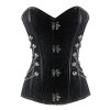 Steel Boned Steam Punk Corset Black with Chains